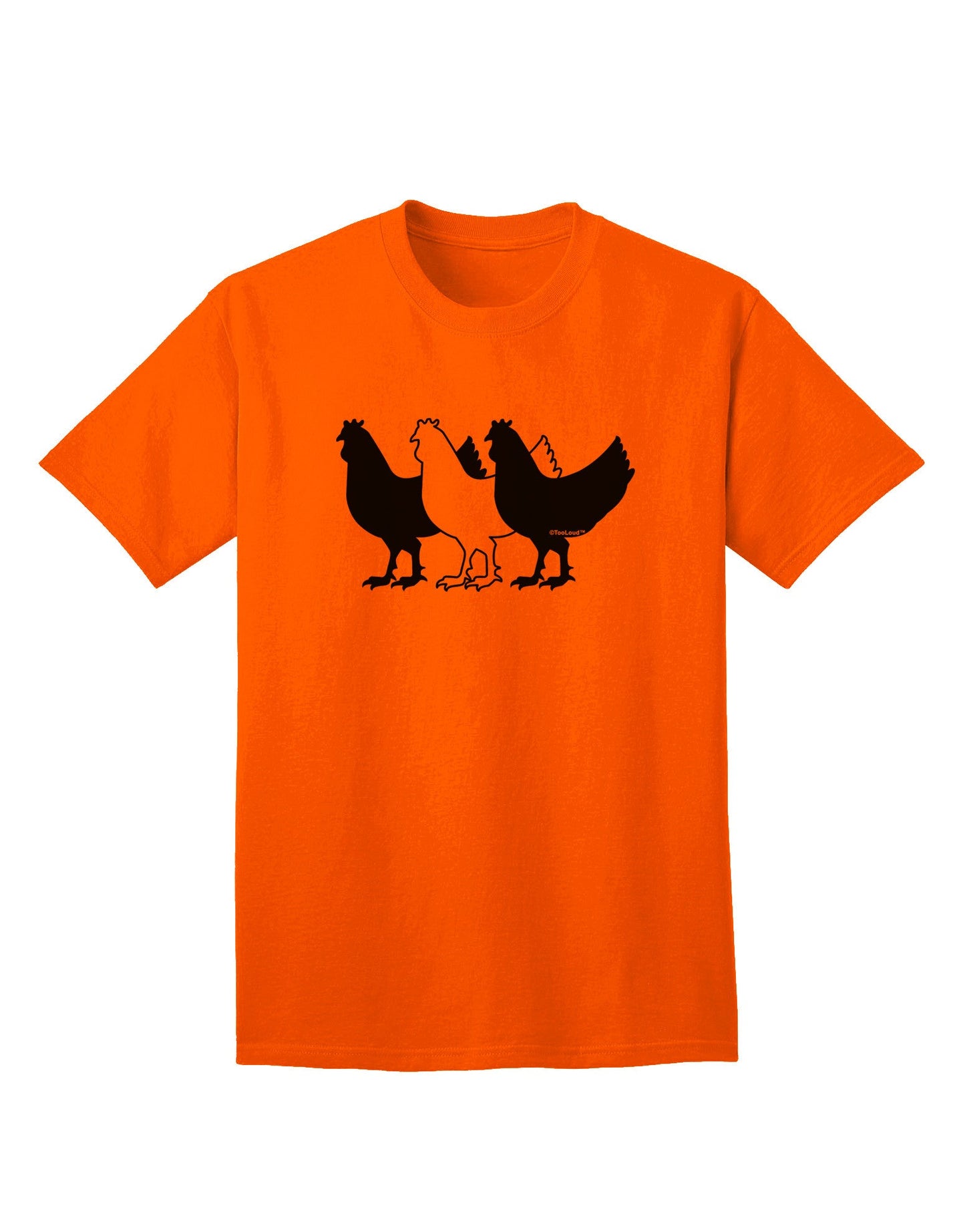 Three French Hens Premium Adult T-Shirt Collection-Mens T-shirts-TooLoud-Orange-Small-Davson Sales