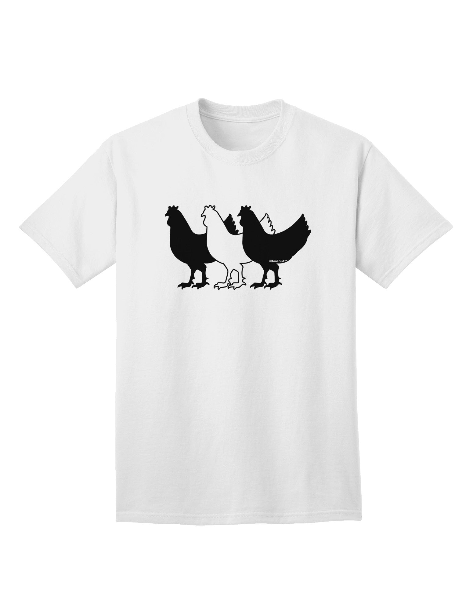 Three French Hens Premium Adult T-Shirt Collection-Mens T-shirts-TooLoud-White-Small-Davson Sales