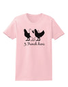 Three French Hens Text Womens T-Shirt-Womens T-Shirt-TooLoud-PalePink-X-Small-Davson Sales