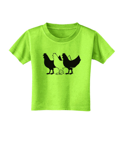 Three French Hens Toddler T-Shirt-Toddler T-Shirt-TooLoud-Lime-Green-2T-Davson Sales