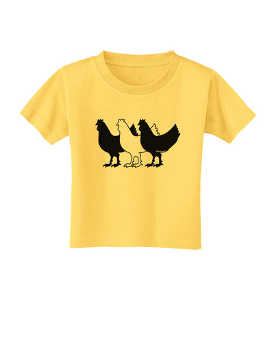 Three French Hens Toddler T-Shirt-Toddler T-Shirt-TooLoud-Yellow-2T-Davson Sales