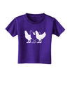 Three French Hens Toddler T-Shirt Dark-Toddler T-Shirt-TooLoud-Purple-2T-Davson Sales