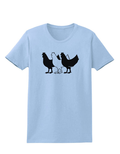 Three French Hens Womens T-Shirt-Womens T-Shirt-TooLoud-Light-Blue-X-Small-Davson Sales