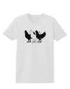 Three French Hens Womens T-Shirt-Womens T-Shirt-TooLoud-White-X-Small-Davson Sales