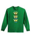 Three Kings Day - C M B Crowns Adult Long Sleeve Dark T-Shirt by TooLoud-TooLoud-Kelly-Green-Small-Davson Sales