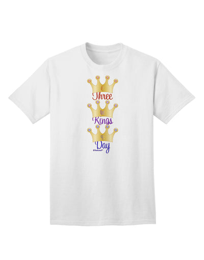 Three Kings Day - C M B Crowns Adult T-Shirt: A Majestic Addition to Your Wardrobe by TooLoud-Mens T-shirts-TooLoud-White-Small-Davson Sales