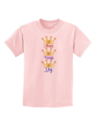 Three Kings Day - C M B Crowns Childrens T-Shirt by TooLoud-Childrens T-Shirt-TooLoud-PalePink-X-Small-Davson Sales