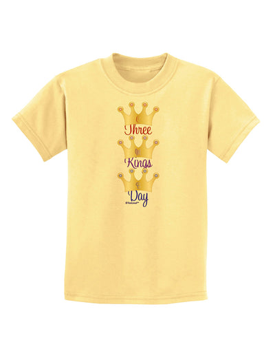 Three Kings Day - C M B Crowns Childrens T-Shirt by TooLoud-Childrens T-Shirt-TooLoud-Daffodil-Yellow-X-Small-Davson Sales