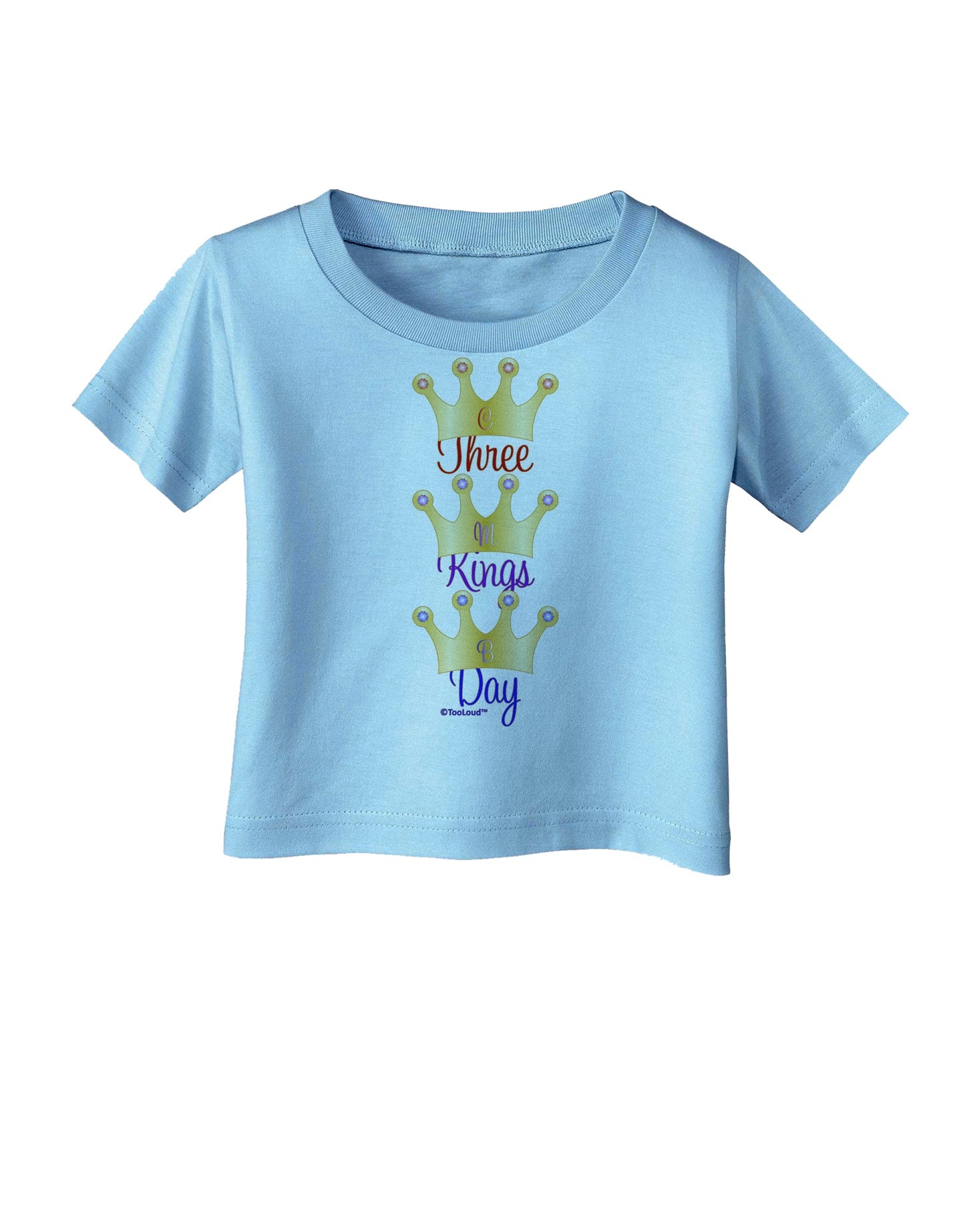 Three Kings Day - C M B Crowns Infant T-Shirt by TooLoud-Infant T-Shirt-TooLoud-Aquatic-Blue-06-Months-Davson Sales