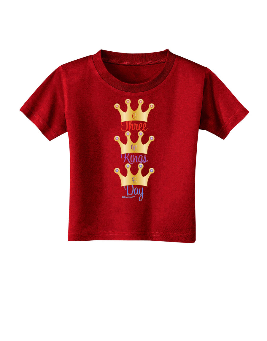 Three Kings Day - C M B Crowns Toddler T-Shirt Dark by TooLoud-Toddler T-Shirt-TooLoud-Black-2T-Davson Sales