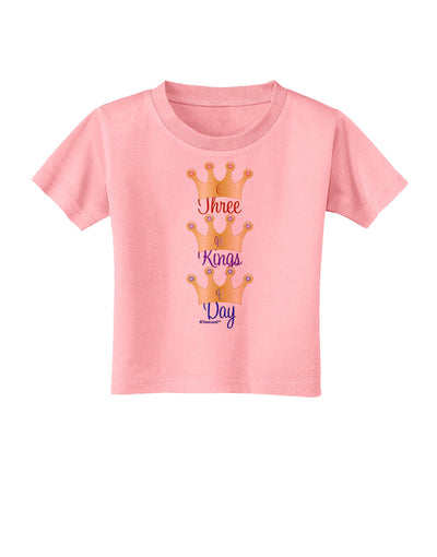 Three Kings Day - C M B Crowns Toddler T-Shirt by TooLoud-Toddler T-Shirt-TooLoud-Candy-Pink-2T-Davson Sales