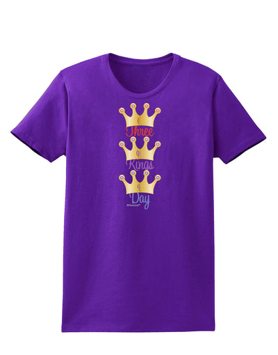 Three Kings Day - C M B Crowns Womens Dark T-Shirt by TooLoud-Womens T-Shirt-TooLoud-Purple-X-Small-Davson Sales