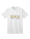 Three Kings Day Celebration: Exquisite 3 Crowns Adult T-Shirt by TooLoud-Mens T-shirts-TooLoud-White-Small-Davson Sales