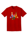 Three Mermaids Adult Dark T-Shirt-Mens T-Shirt-TooLoud-Red-Small-Davson Sales