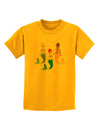 Three Mermaids Childrens T-Shirt-Childrens T-Shirt-TooLoud-Gold-X-Small-Davson Sales