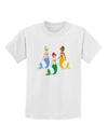 Three Mermaids Childrens T-Shirt-Childrens T-Shirt-TooLoud-White-X-Small-Davson Sales