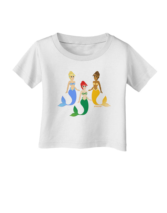 Three Mermaids Infant T-Shirt-Infant T-Shirt-TooLoud-White-06-Months-Davson Sales