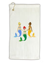 Three Mermaids Micro Terry Gromet Golf Towel 16 x 25 inch-Golf Towel-TooLoud-White-Davson Sales