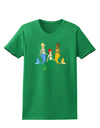 Three Mermaids Womens Dark T-Shirt-TooLoud-Kelly-Green-X-Small-Davson Sales