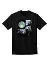 Three Owls and Moon Adult Dark T-Shirt-Mens T-Shirt-TooLoud-Black-Small-Davson Sales
