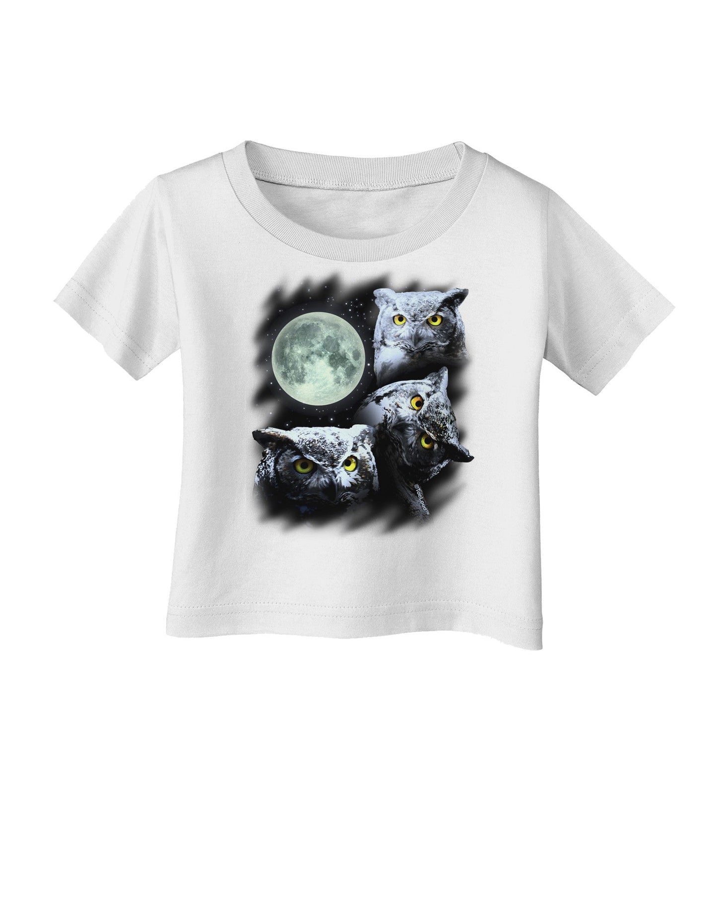 Three Owls and Moon Infant T-Shirt-Infant T-Shirt-TooLoud-White-06-Months-Davson Sales