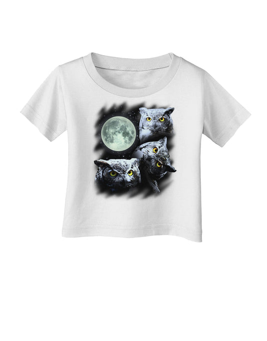 Three Owls and Moon Infant T-Shirt-Infant T-Shirt-TooLoud-White-06-Months-Davson Sales
