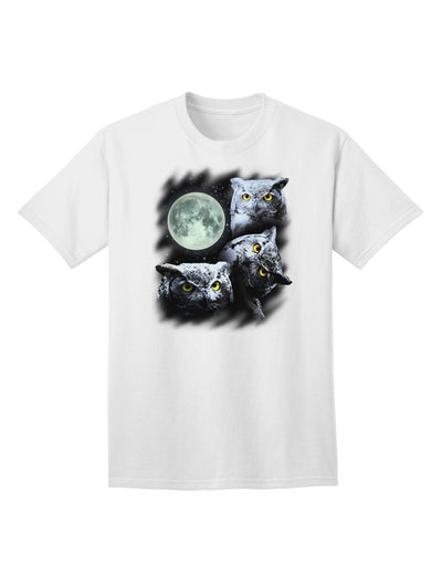 Three Owls and Moon - Premium Adult T-Shirt Collection-Mens T-shirts-TooLoud-White-Small-Davson Sales