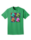 Three Wolves Howling - Pop-Art #1 Adult Dark T-Shirt by TooLoud-Mens T-Shirt-TooLoud-Kelly-Green-Small-Davson Sales