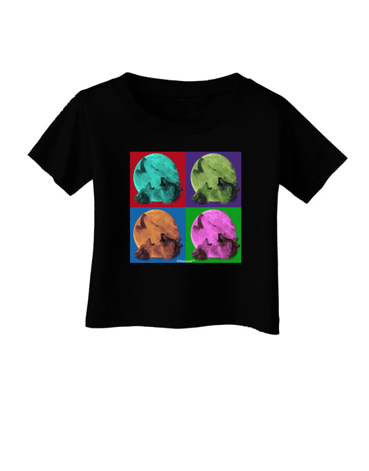 Three Wolves Howling - Pop-Art #1 Infant T-Shirt Dark by TooLoud-Infant T-Shirt-TooLoud-Black-06-Months-Davson Sales