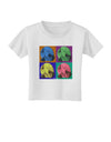 Three Wolves Howling - Pop-Art #2 Toddler T-Shirt by TooLoud-Toddler T-Shirt-TooLoud-White-2T-Davson Sales