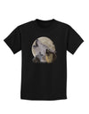 Three Wolves Howling at the Moon Childrens Dark T-Shirt by TooLoud-Childrens T-Shirt-TooLoud-Black-X-Small-Davson Sales