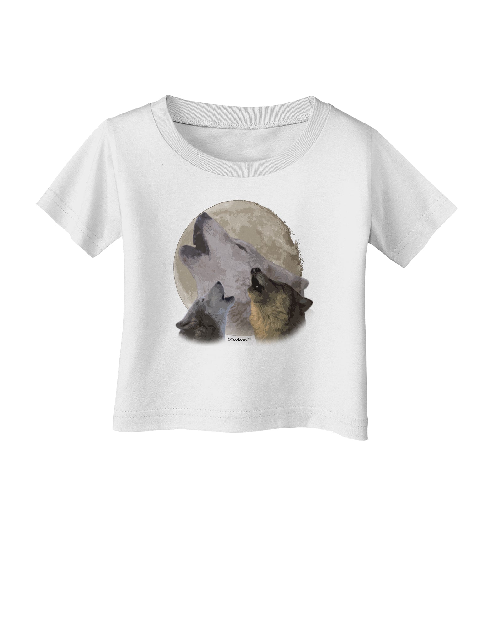 Three Wolves Howling at the Moon Infant T-Shirt by TooLoud-Infant T-Shirt-TooLoud-White-06-Months-Davson Sales