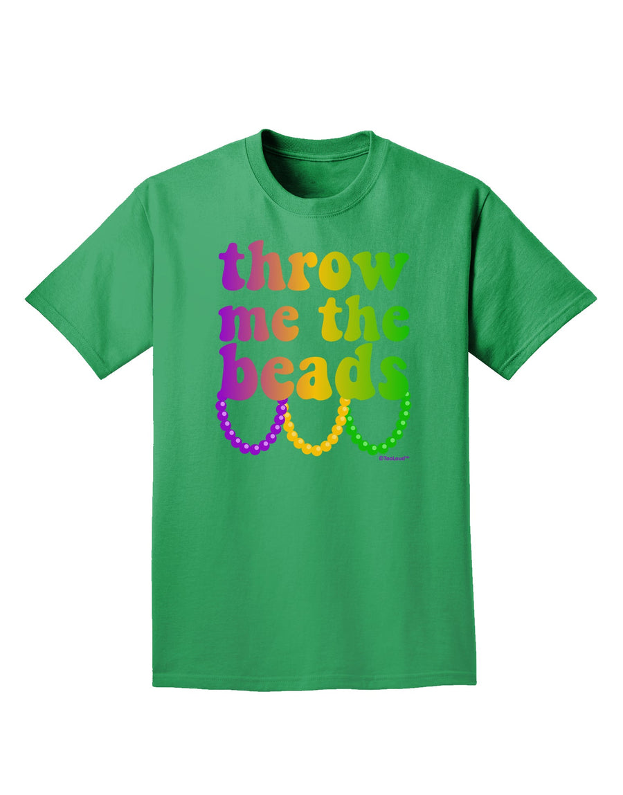 Throw Me The Beads - Mardi Gras Adult Dark T-Shirt by TooLoud-Mens T-Shirt-TooLoud-Purple-Small-Davson Sales