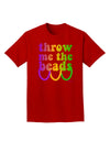 Throw Me The Beads - Mardi Gras Adult Dark T-Shirt by TooLoud-Mens T-Shirt-TooLoud-Red-Small-Davson Sales