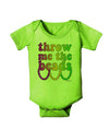 Throw Me The Beads - Mardi Gras Baby Romper Bodysuit by TooLoud-Baby Romper-TooLoud-Lime-Green-06-Months-Davson Sales