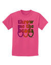 Throw Me The Beads - Mardi Gras Childrens T-Shirt by TooLoud-Childrens T-Shirt-TooLoud-Sangria-X-Small-Davson Sales