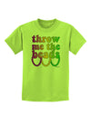 Throw Me The Beads - Mardi Gras Childrens T-Shirt by TooLoud-Childrens T-Shirt-TooLoud-Lime-Green-X-Small-Davson Sales