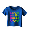 Throw Me The Beads - Mardi Gras Infant T-Shirt Dark by TooLoud-Infant T-Shirt-TooLoud-Royal-Blue-06-Months-Davson Sales