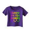 Throw Me The Beads - Mardi Gras Infant T-Shirt Dark by TooLoud-Infant T-Shirt-TooLoud-Purple-06-Months-Davson Sales