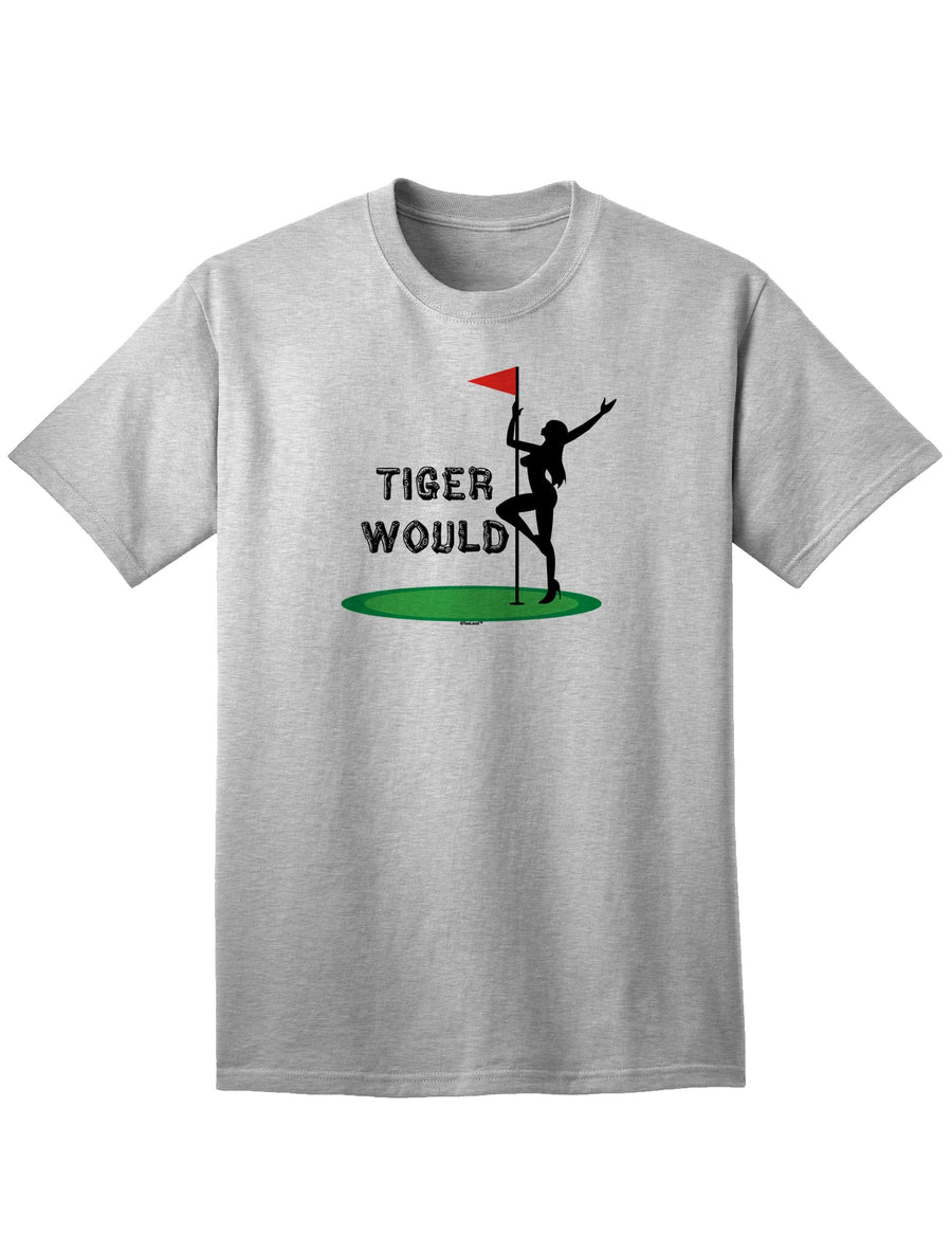 Tiger Print Adult T-Shirt: A Stylish Addition to Your Wardrobe-Mens T-shirts-TooLoud-White-Small-Davson Sales