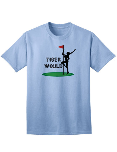 Tiger Print Adult T-Shirt: A Stylish Addition to Your Wardrobe-Mens T-shirts-TooLoud-Light-Blue-Small-Davson Sales