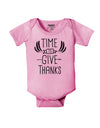 Time to Give Thanks Baby Romper Bodysuit-Baby Romper-TooLoud-Pink-06-Months-Davson Sales