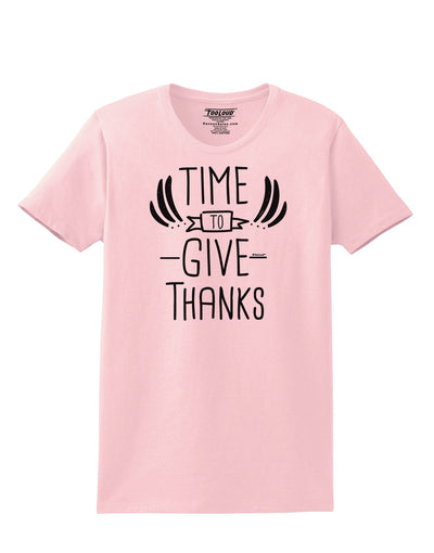 Time to Give Thanks Womens T-Shirt-Womens T-Shirt-TooLoud-PalePink-X-Small-Davson Sales