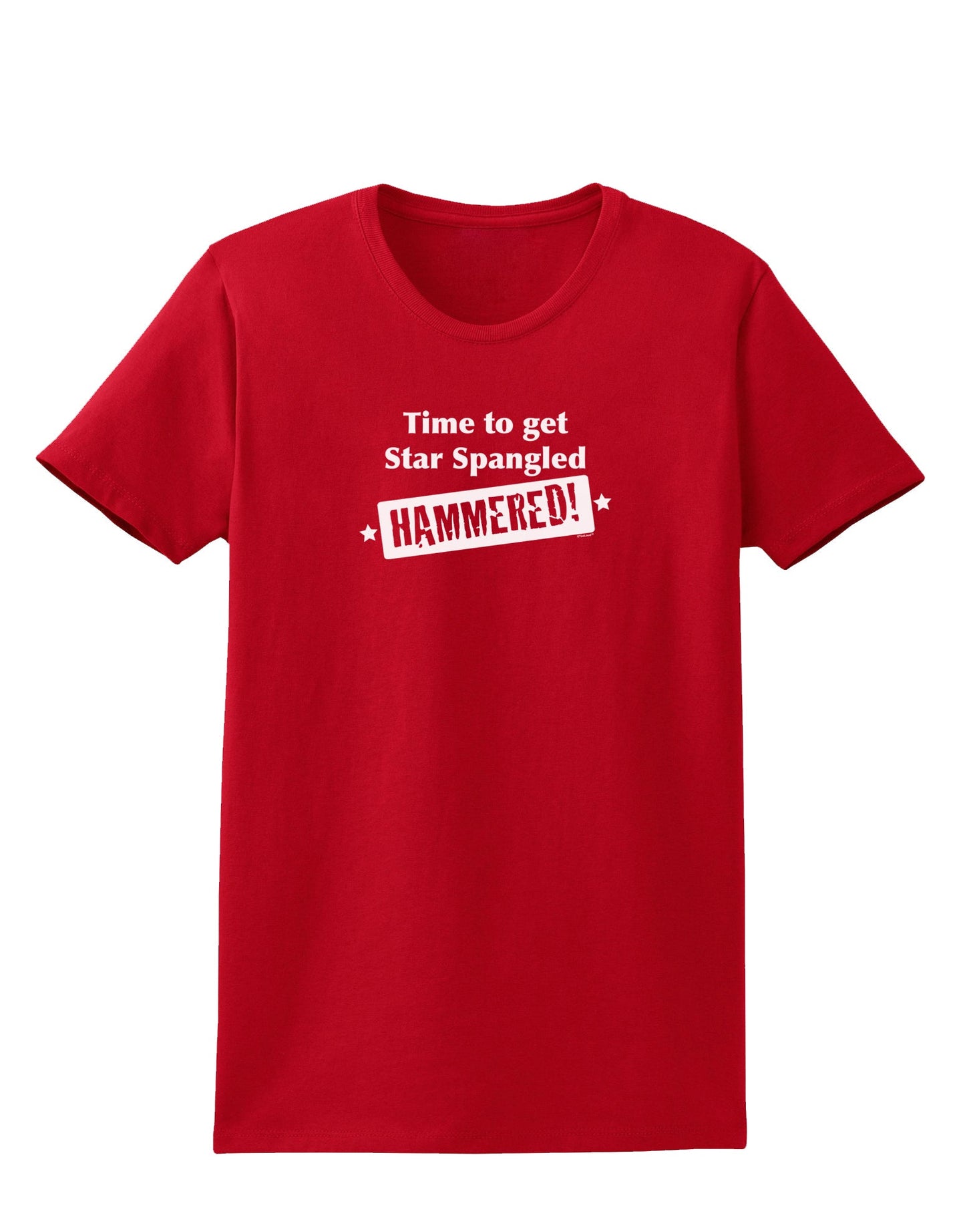 Time to get Star Spangled Hammered Womens Dark T-Shirt-TooLoud-Red-X-Small-Davson Sales