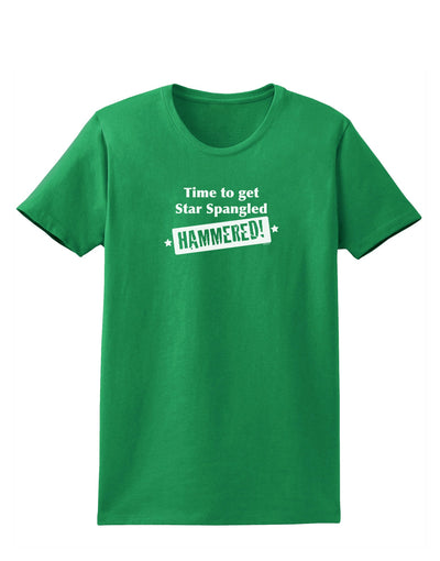Time to get Star Spangled Hammered Womens Dark T-Shirt-TooLoud-Kelly-Green-X-Small-Davson Sales