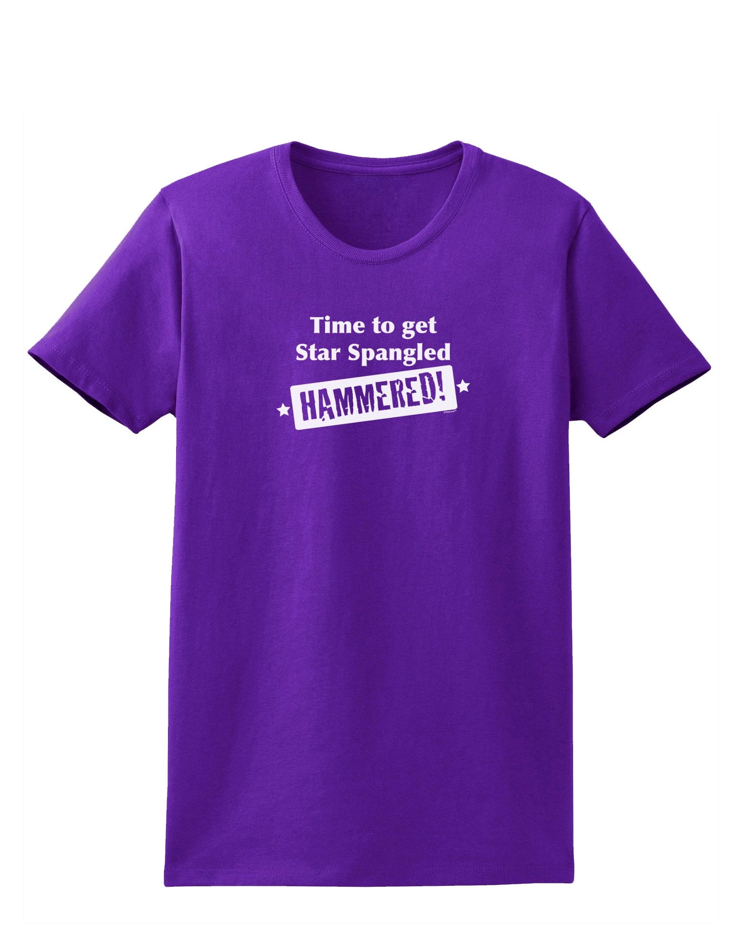 Time to get Star Spangled Hammered Womens Dark T-Shirt-TooLoud-Purple-X-Small-Davson Sales