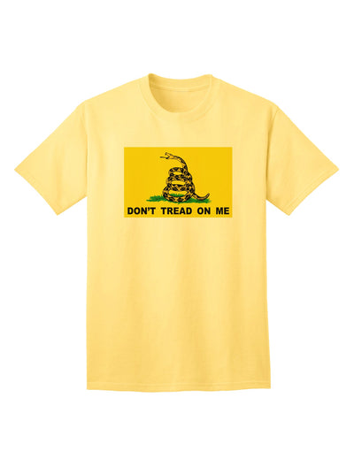 Timeless Gadsden Flag Adult T-Shirt - Assert Your Independence-Mens T-shirts-TooLoud-Yellow-Small-Davson Sales