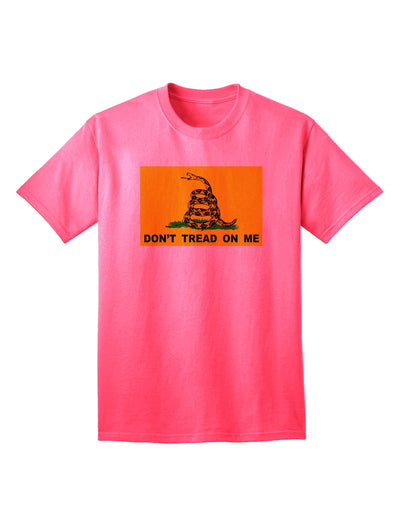 Timeless Gadsden Flag Adult T-Shirt - Assert Your Independence-Mens T-shirts-TooLoud-Neon-Pink-Small-Davson Sales