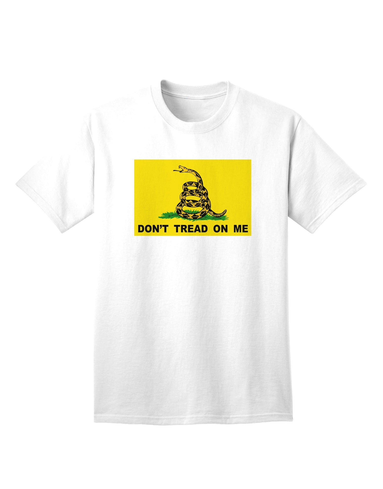 Timeless Gadsden Flag Adult T-Shirt - Assert Your Independence-Mens T-shirts-TooLoud-White-Small-Davson Sales
