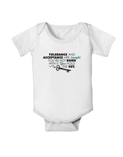 Tolerance And Acceptance Baby Romper Bodysuit-Baby Romper-TooLoud-White-06-Months-Davson Sales